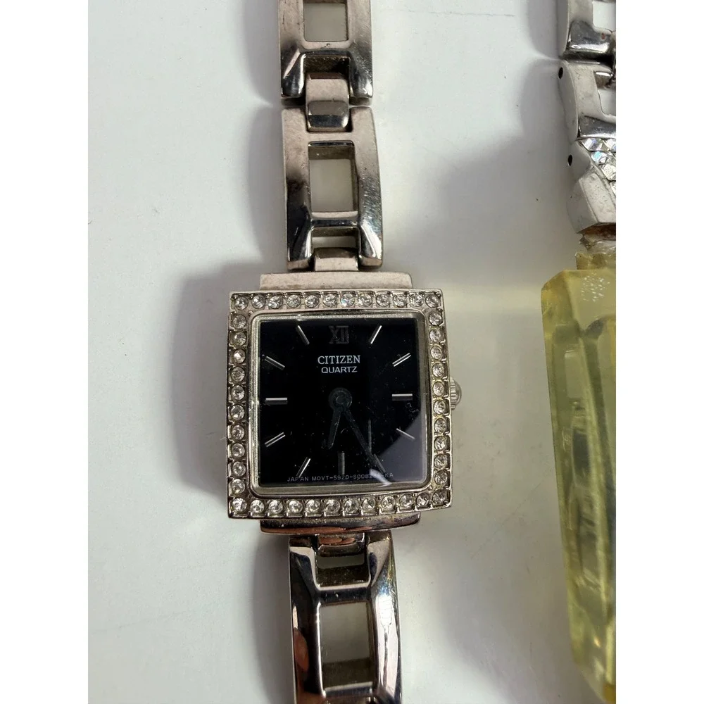 Vintage Ladies Watch Lot Citizen 5920-S004675 Swatch Square Fossil f2 ES-9382
